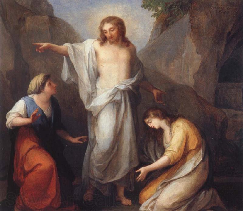 Angelika Kauffmann Der auferstandene Christus erscheint Martha und Magdalena Spain oil painting art